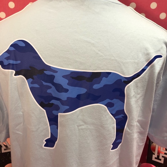 NWT VS PINK Camo Campus Tee - Picture 4 of 6